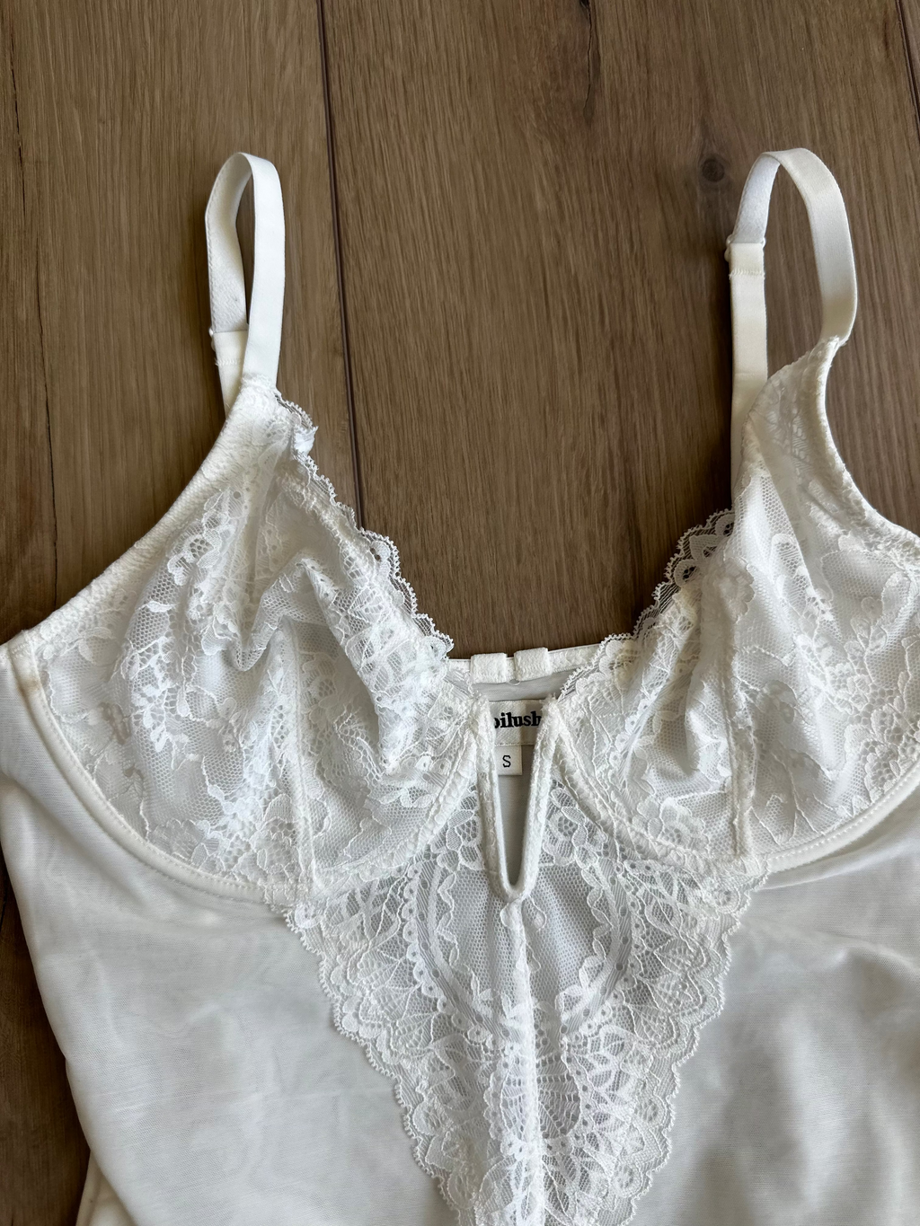 White Lace Bodysuit (Size Small)