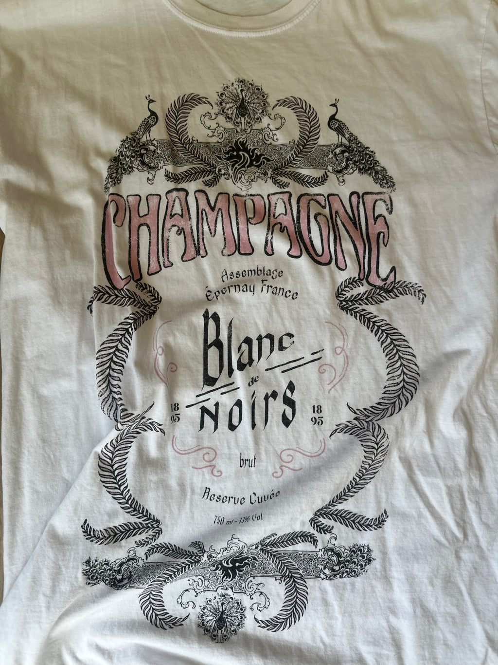 Champagne Tshirt (Small/Medium)