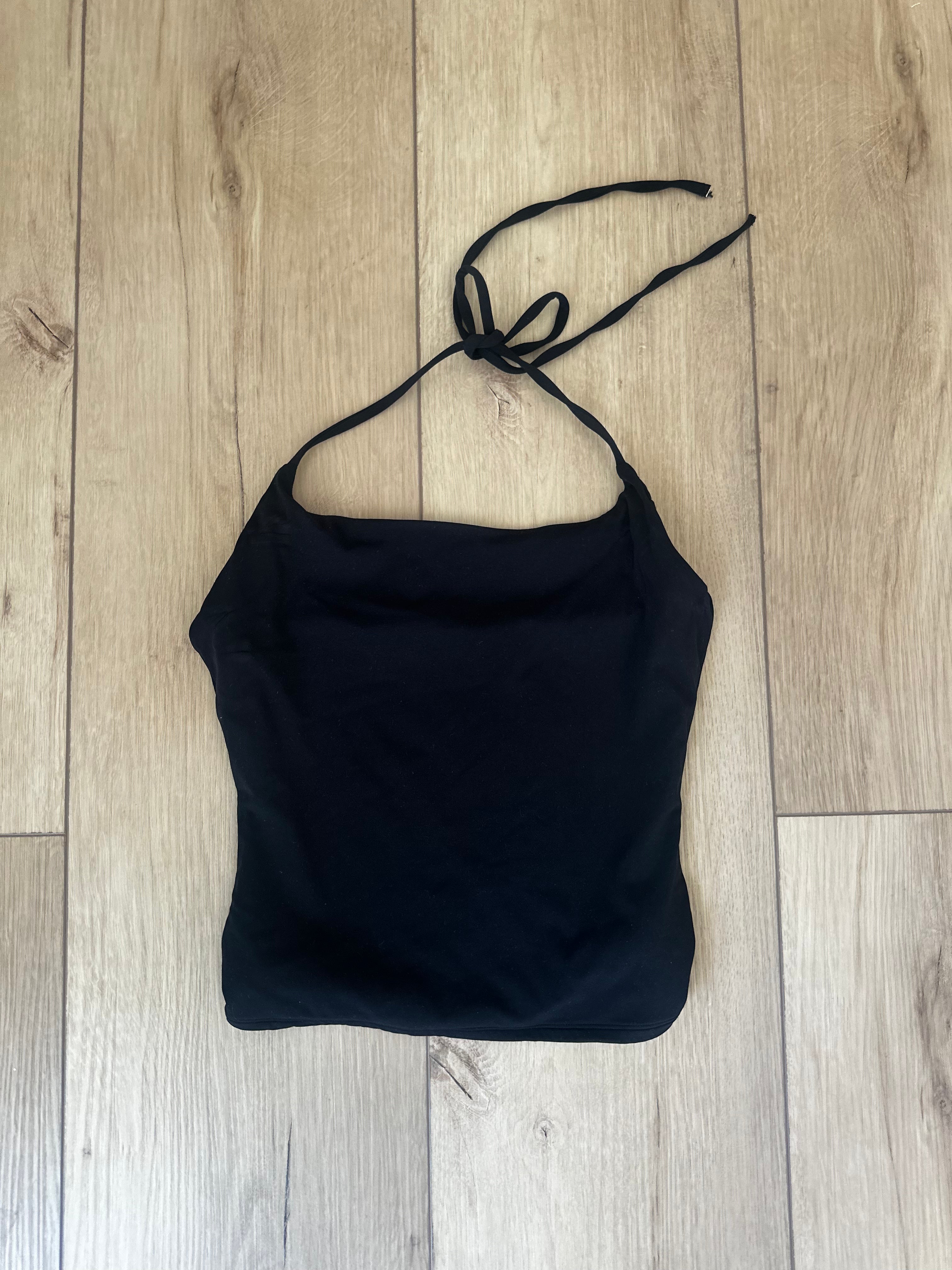 Black Halter Top (Size Small)