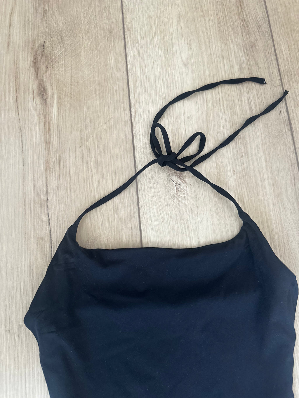 Black Halter Top (Size Small)