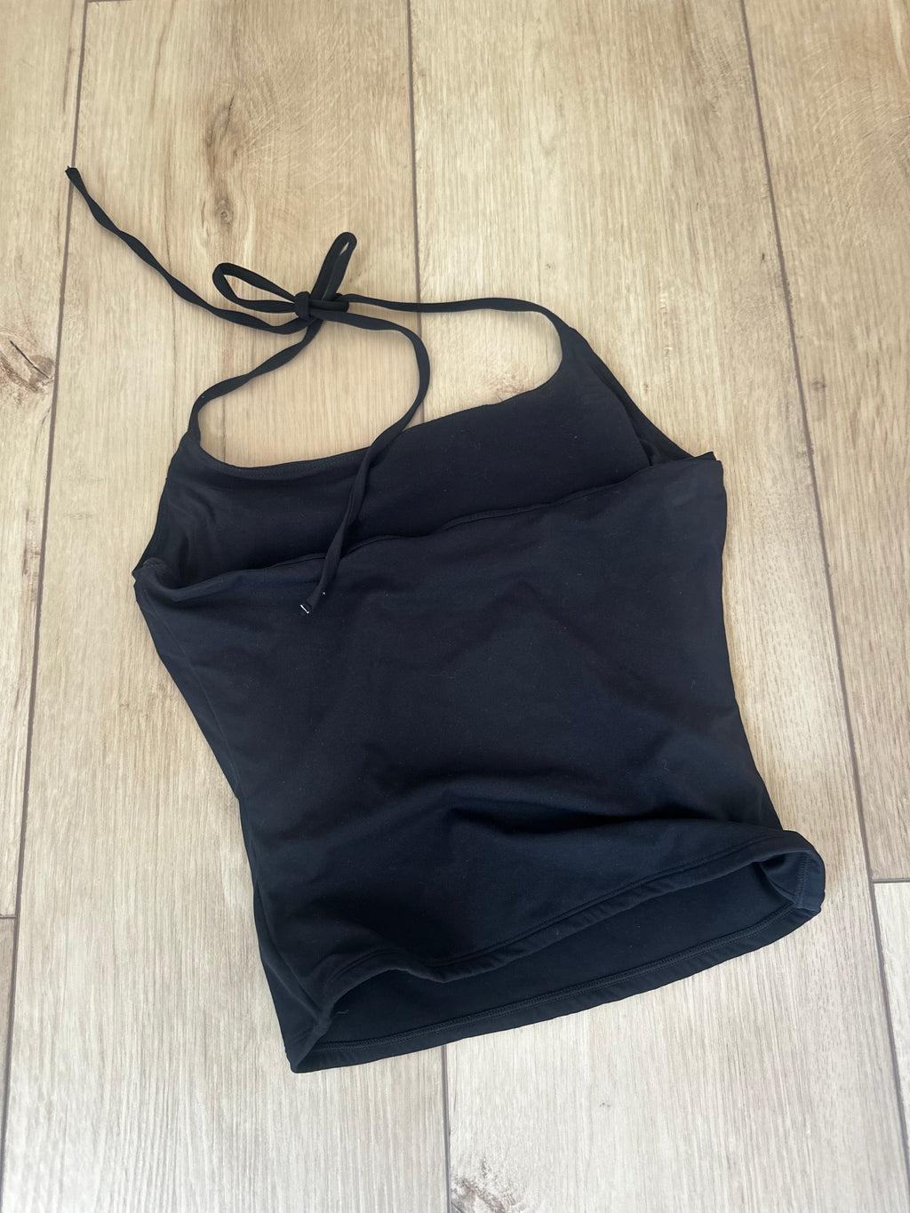 Black Halter Top (Size Small)
