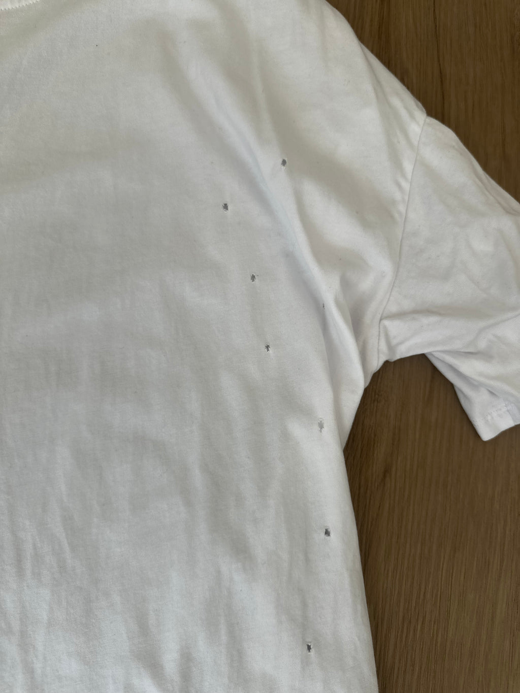 White Distressed Tshirt (Size Medium/Large)