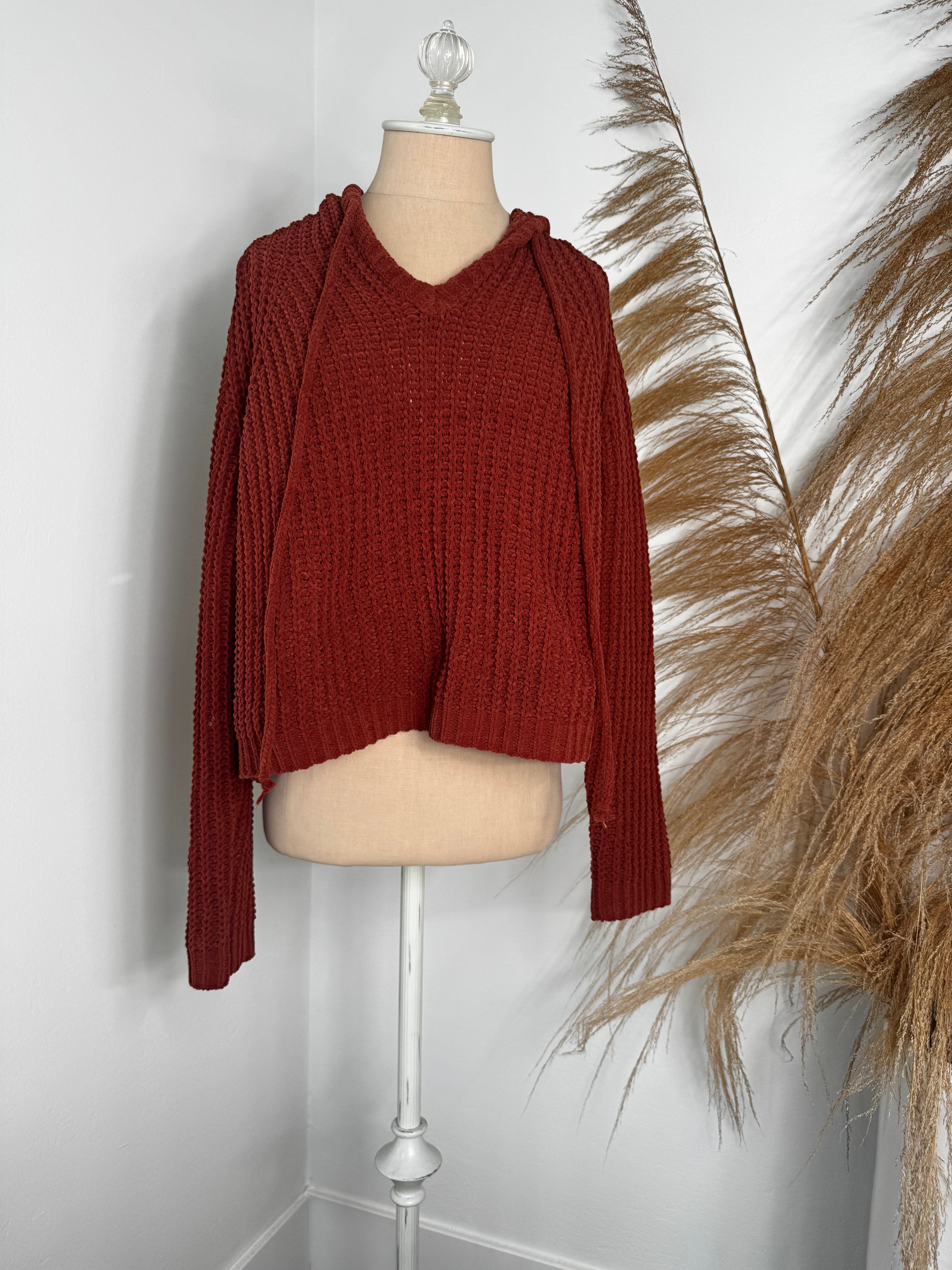 Burnt Orange Pullover Hoodie