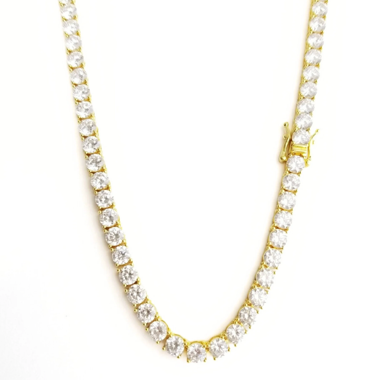 Zirconia Tennis Necklace 16 Inches New