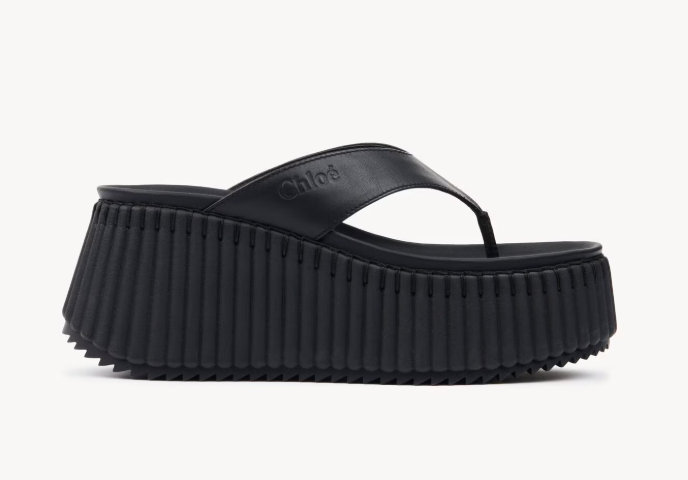 Designer Inspired Black Sandals New (Size 7 )