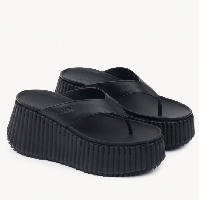 Designer Inspired Black Sandals New (Size 7 )