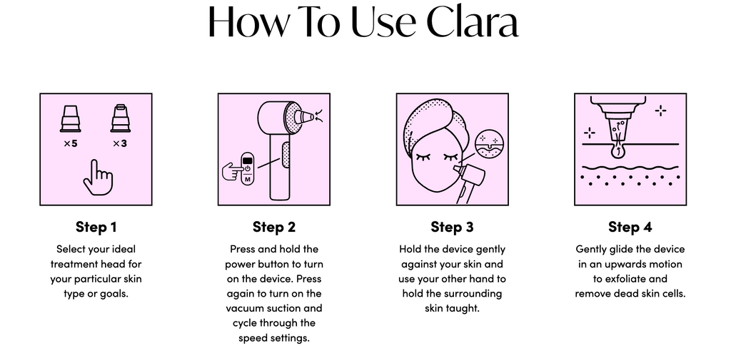 New Black Fancii Clara Microdermabrasion Device