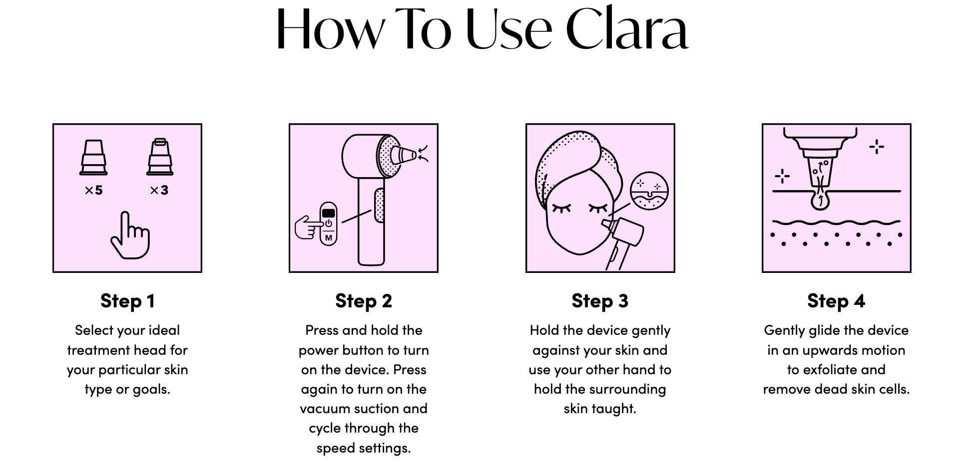 New Black Fancii Clara Microdermabrasion Device