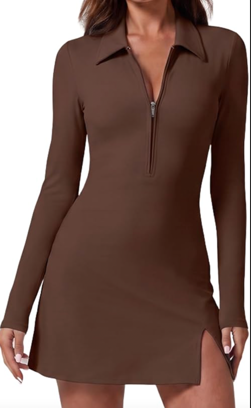 Brown Tennis Dress with Shorts New With Tag (SIze Small)