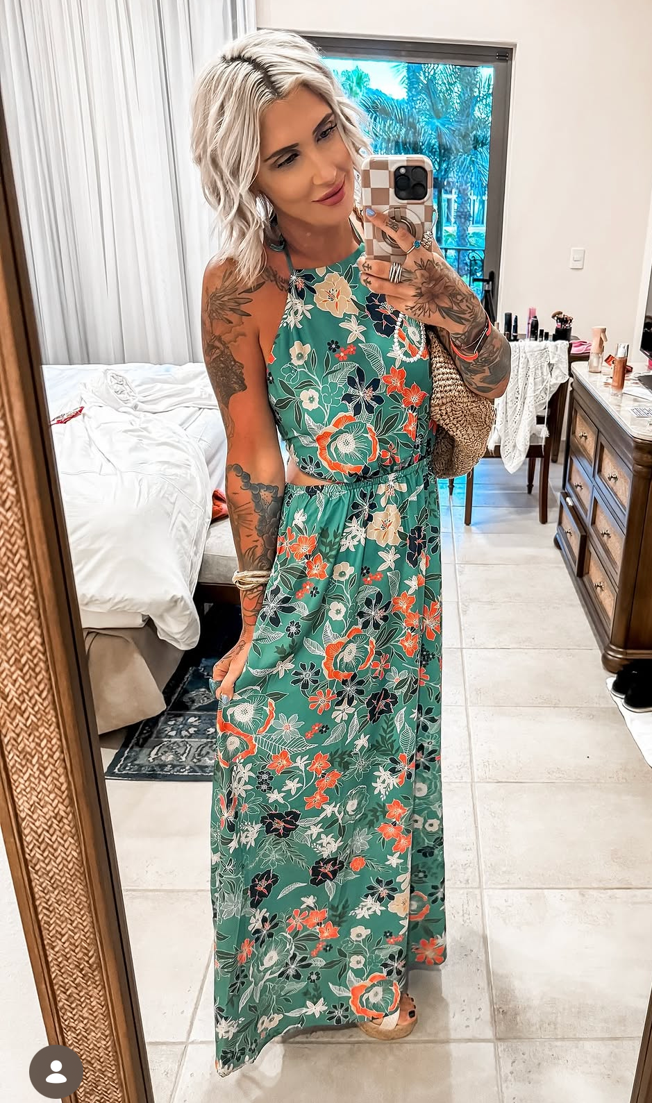 Floral Dress (Size Large)